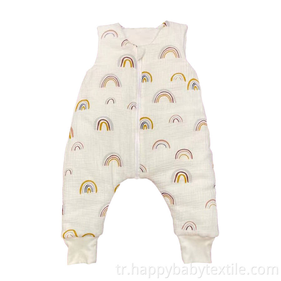 Cotton Printed Split Leg & Vest Sleeping Bag